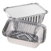 CafeTEq Aluminium Foil Food Trays (No 2) Containers Including Lids