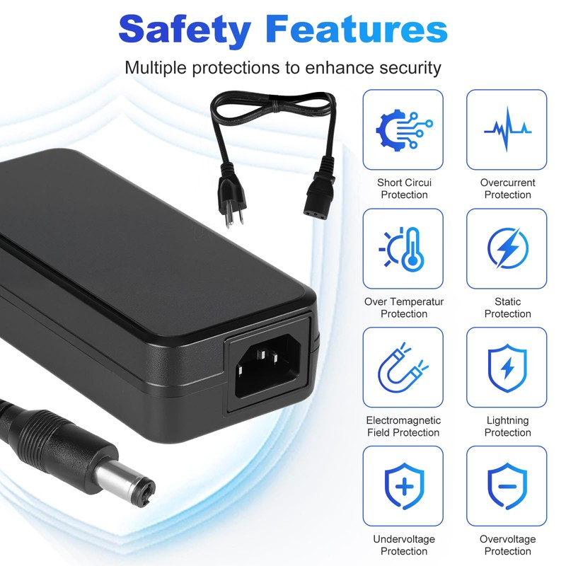 54v Power Adapter 210w/210w at 54v dc Compatible with Ubiquiti