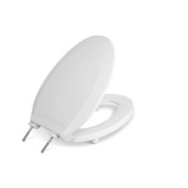 Centoco 2 inch Raised Toilet Seat for Seniors, Elongated, USA, White | Closed Front, Cover, Plastic, Made in the USA, HL800STS-001