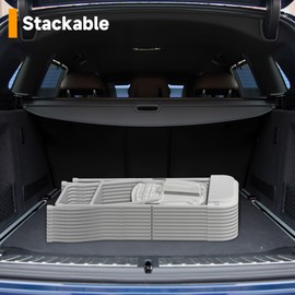 Real Relax Plastic Folding Chairs Set of 4, White Plastic Folding Chairs, Perfect for Party Event Outside Entertaining, 350 LBS Capacity