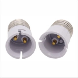 YCSSSD E26E27 to B22 Light Bulb Adapter Converter, E27/B22 to Socket Lamp Head Converter, Base Lamp Socket Adapter Bayonet to Screw Adapter Conversion Extender.6Pcs