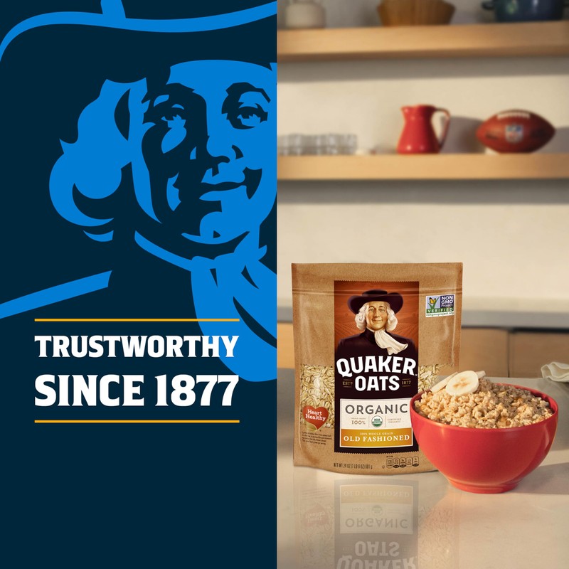 Quaker Steel Cut Oats, USDA Organic, Non GMO Project Verified,