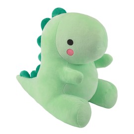 Alwoligag Plush Dinosaur Stuffed Animal, Cute Toys Anime Dinosaur Soft Throw Pillow Gift for Children Boys Girls Green 10.6 inch