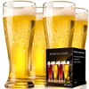 PARACITY Beer Glasses 14 oz, Pint Glasses Set of 4,