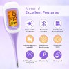 Easy@Home 스마트 기초 체온계 대형 화면 및 백라이트 프레맘(iOS Android)이