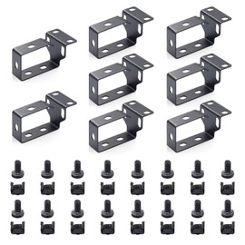 WikrOck 8 Pack Metallic Cable Manager D-Ring Hooks For Network Server Rack Cabinet, Cable Wire Management Bracket Mount Cords Organizer Ring Set Hooks for Network Patch Cables, Fiber Optic, Power Cord