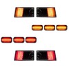 GTINTHEBOX 10pcs Smoked Lens Front Rear Cab Roof light Compatible