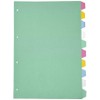 A4 Index Dividers 10 Part Subject Folder Cards Ring Binder