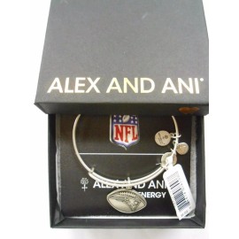 Alex and Ani NEW ENGLAND PATRIOTS EXPANDABLE Bracelet Rafaelian Silver NWTB&C