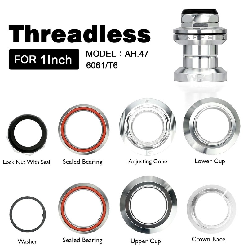 WFS AH.47 1 Inch Threaded Cycling Headsets Bearing External Cup,