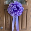 Large Lavender Car Bow, 16" Wide - Front Door Decoration,