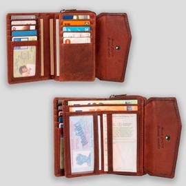 MATADOR Sevilla RFID Blocker Leather Purse Women's Large Purse with Gift Box Women's Leather Medium Many Compartments Purse Women's Leather Wallet Women's Leather Large Many Compartments Purse Women's