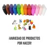 Foami Moldeable Plastilina Arcilla Manualidades 36 Piezas Blanco