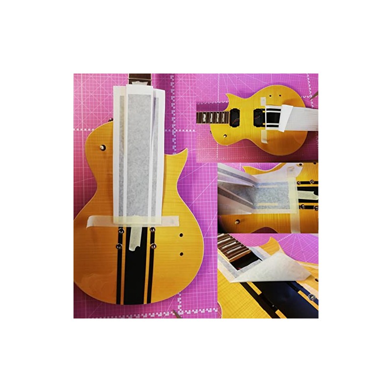 Wide Custom Racing Stripe Decal Stickers for Guitars & Basses.