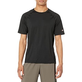 Champion Men's T-Shirt, MVP, Moisture Wicking, Mesh, Crewneck, Black, XX-Large