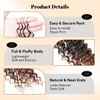 100 Strands Feather Crochet Hair 18 In Deep Crochet Hair