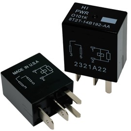 2Pcs 8T2T-14B192-AA Automotive Relay 12VDC 4 Pins Plug-in Reliable OEM Replacement