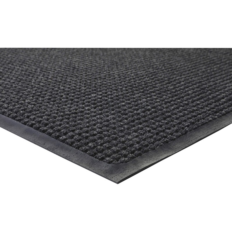Genuine Joe WaterGuard Indoor/Outdoor Charcoal Gray Mat 72" L X