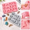 2 Pack Cowboy Chocolate Molds Silicone with Dropper,Western Theme Candy