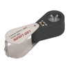 LED UV Loupe Rechargeable Foldable Portable Metal 30X Pocket Magnifier