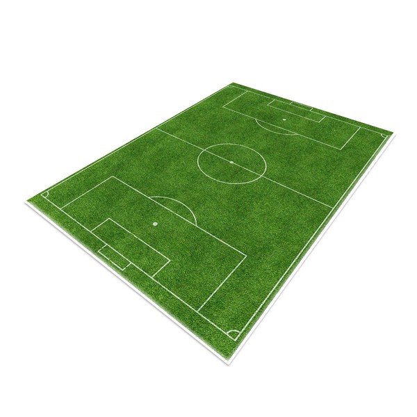 TYKTZXY Soccer Field Rug Football Rug Carpet,Funs Home Decor Play Mat for Boys Girls Sports Theme Room Green 80×120cm