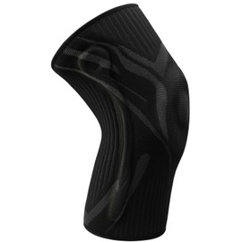 GUARVEX Knee Compression Sleeve, Knee Brace for Men & Women, Knee Support for Running, Basketball, Workout, Gym, Hiking, Sports, Black, X-Large