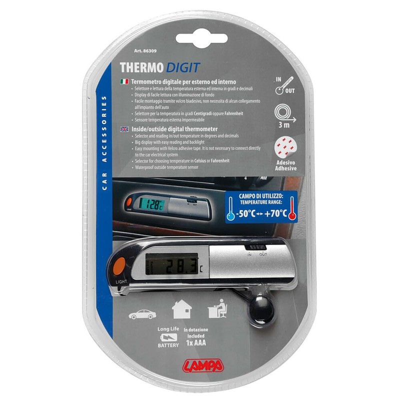 LAMPA 86309 Thermo-Digit Digital Indoor / Outdoor Thermometer