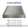 sourcing map Satin Fitted Sheet, Solid Silky 12" Deep Pocket