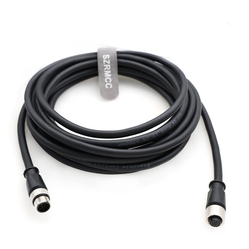 SZRMCC Vision Sensor Cable M12 A Code 17 Pin Male