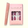 24 Pcs Press On Nails Short, Soft Gel Fake Nails,