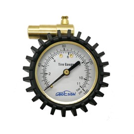 GODESON Presta Valve Tire Pressure Gauge with Bicycle Air Pressure Relief for Road Cycling Tires,Range to 160 PSI/11BAR(Presta Valve Only)