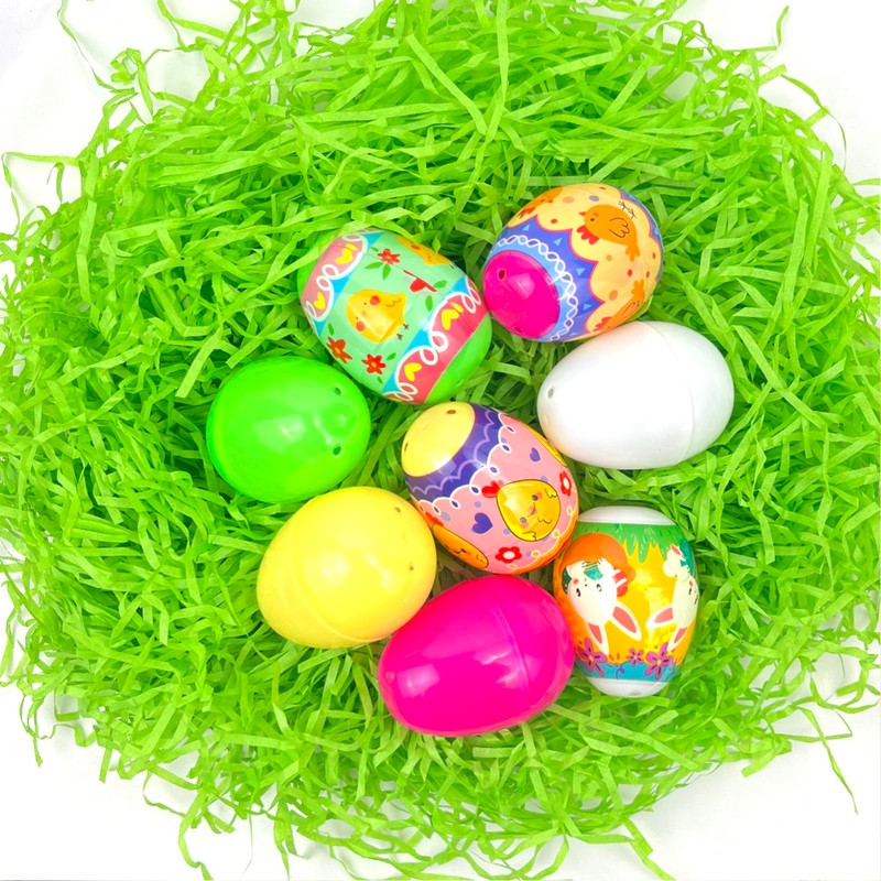 QLINLEAF 50Pcs Easter Egg Wrapper Eggs Film Shrink Wraps for