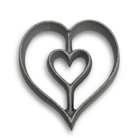 Kitchen Supply Rosette Mold for Scandinavian Rosette Cookies, Achappams, and Buñuelos Rosette Iron (Heart)