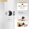 Leydebong Crystal Glass Door Knobs, Interior Privacy Door Knobs with