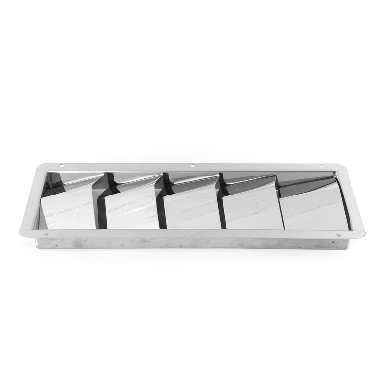 Marine Vent Grille Square Stainless Steel 5 Slot Grid Cover