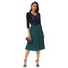 GRACE KARIN Womens Casual A-Line Chiffon Skirts Pleated Swing Skirt