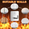 Briwooody 12 Pack Adhesive Wall Hooks for Fire Blankets, Stainless