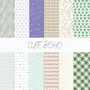 Boho Scrapbook Paper 12x12 180G Double-Sided Decorative Paper for Scrapbooking,