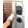Tinewa Fingerprint Door Lock with 2 Door Knobs - Keyless