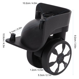 Luggage Swivel Wheels, 360 Swivel Plastic Wheel Replacement Luggage Universal Wheel Luggage Travel Suitcase Wheels for Suitcase Trolley