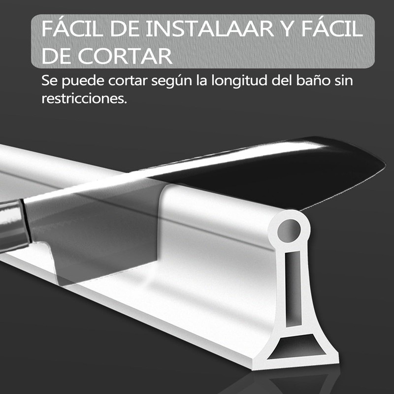 TYEGDAVD Barrera de Agua 2M, Presa de Agua para Ducha