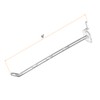 sourcing map 20pcs Clear Pegboard Hooks 6" Length Plastic Peg