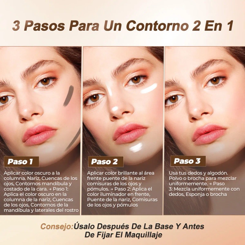 Sace Lady Lápiz Para Contorno Corrector Facial Doble Punta