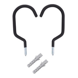 Gadpiparty 2pcs Heavy Duty Bike Hooks for Garage Storage Durable Wall Mount Bicycle Hangers with Bolts for Organizing Bikes Tools and Equipment Space Saving Design