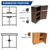 ZIUZI 5 Pack Magnetic Cabinet Door Catch with Magnets, Cabinet
