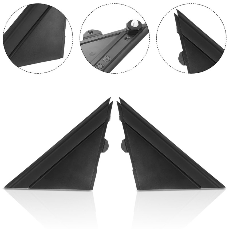 Front Door Mirror Corner Triangle Cover Pillar Trim Panel Driver
