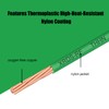 10 AWG THHN Stranded Bare Copper Wire 25FT Green Grounding
