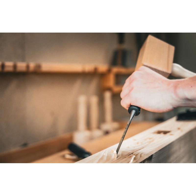 Stubai 354314 14 mm Wood Chisel with Black Polypropylene Handle
