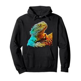 Bearded Dragon Lizard Reptile Funny Novelty Hoodie Pullover Hoodie