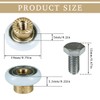 ciciment 4 Pack Shower Door Rollers Runners Wheels - Replacement